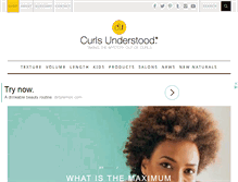 Tablet Screenshot of curlsunderstood.com